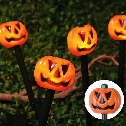 Spooky Solar Pumpkin and Ghost Yard Decor Set - Pexav