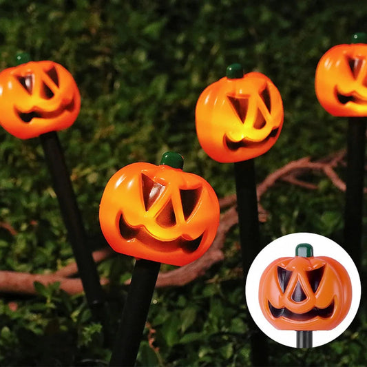 Spooky Solar Pumpkin and Ghost Yard Decor Set - Pexav