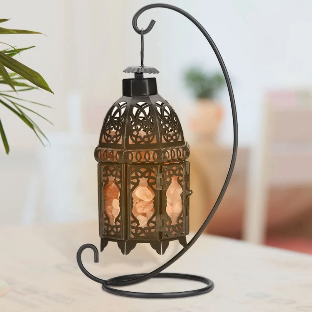 Rustic Metal Himalayan Desk Lamp - Pexav