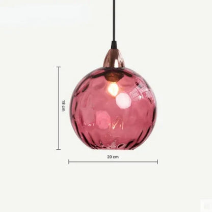Beautiful Glass Hanging Lamp Fixture