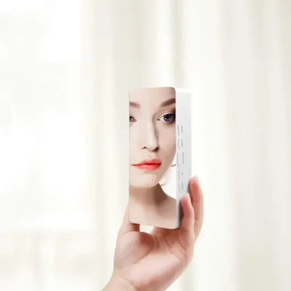 LED Smart Clock Mirror Night Light Table Lamp