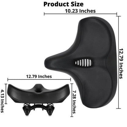 Big Cushion Bike Seat with Soft Padding and Water Resistant Cover