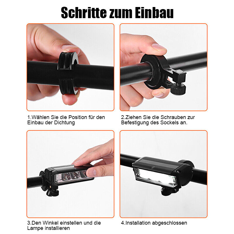 Bright 900LM LED Bike Front Light – Wide Angle Headlamp