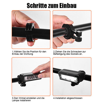 Bright 900LM LED Bike Front Light – Wide Angle Headlamp