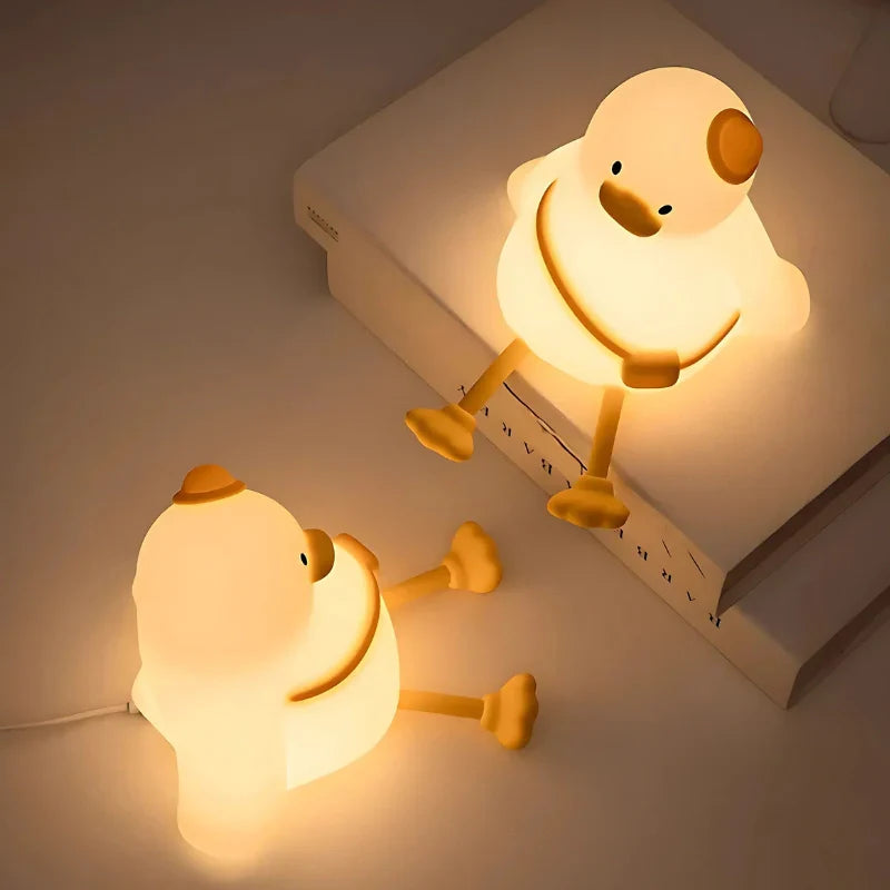 Fun Kids Nightlight - Colorful Soft Lamp with Rechargeable Battery
