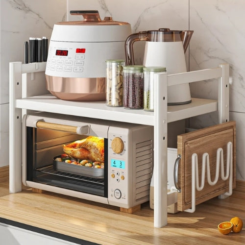Space Saving Microwave Cart with Storage Rack