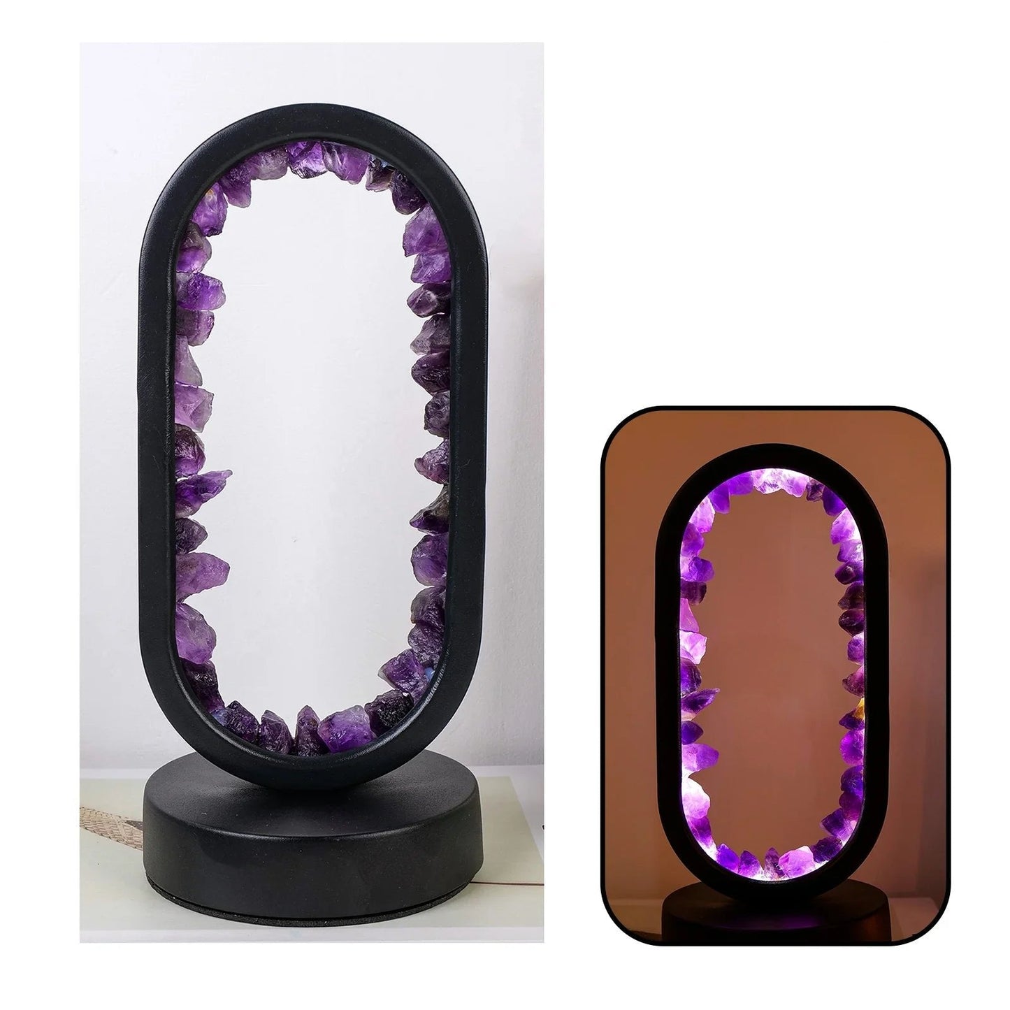 Purple Gemstone Dimmable Desk Lamp - Pexav
