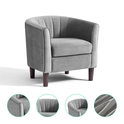 Comfortable Armchair with Storage Stool