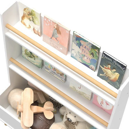 Children's Bookcase With Toy Organizer