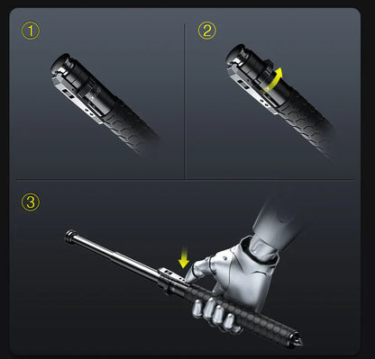 Collapsible Hiking Staff with Comfort Grip Trekking Pole