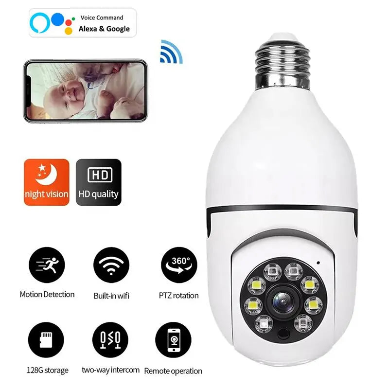 Smart Home Security Camera with Night Vision & Alexa - Pexav