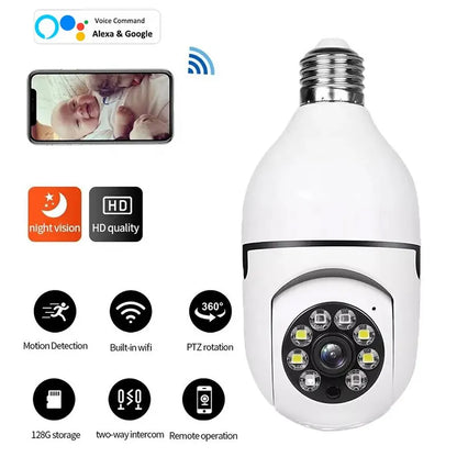 Smart Home Security Camera with Night Vision & Alexa - Pexav