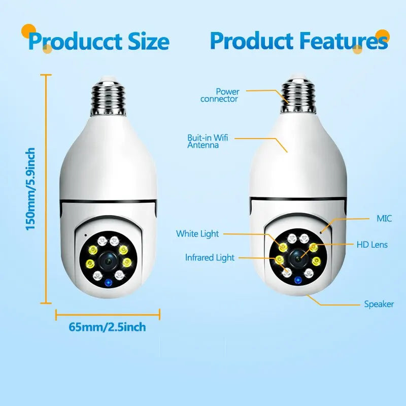 Smart Home Security Camera with Night Vision & Alexa