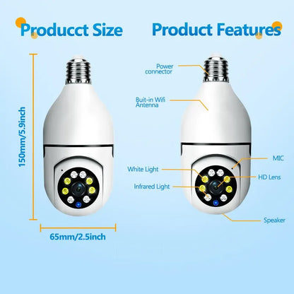 Smart Home Security Camera with Night Vision & Alexa