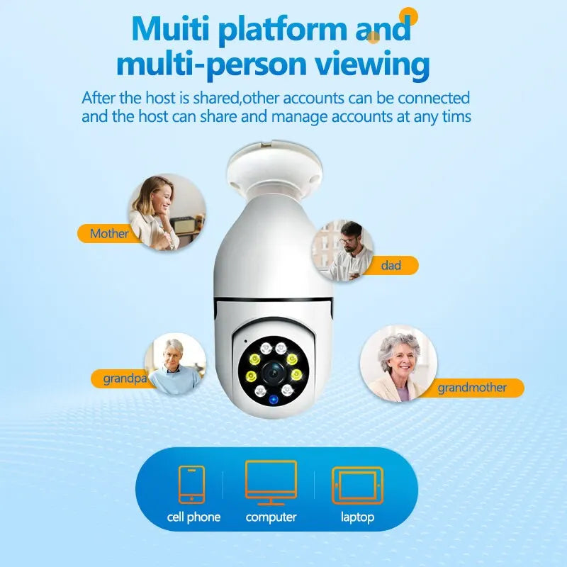 Smart Home Security Camera with Night Vision & Alexa
