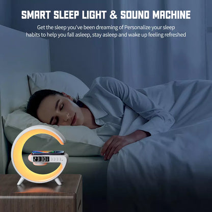 Wireless Charging Sound Lamp with Bluetooth Speaker & Clock