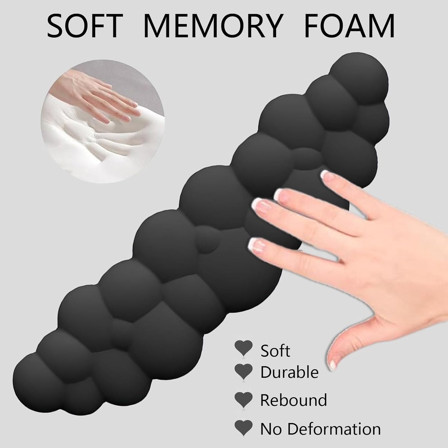 Comfortable Ergonomic Wrist Rest Set with Mouse Pad