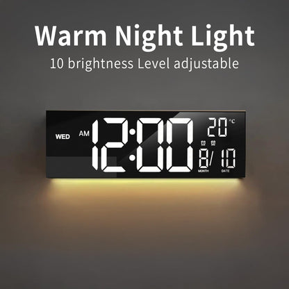 Large Colorful LED Alarm Clock with Remote Control