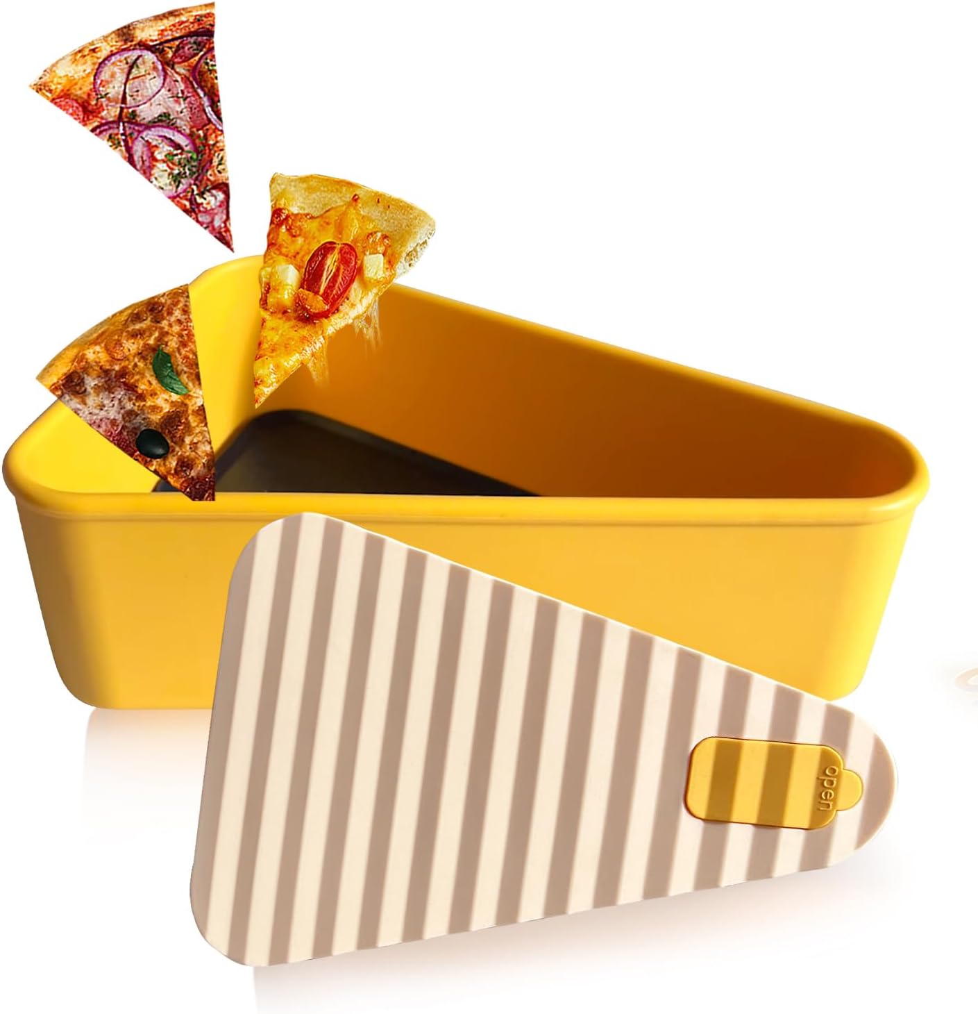 Stackable Pizza Keeper Box with 2 Compartments