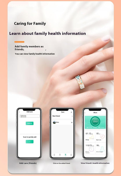 Stylish Health Monitoring Smart Ring