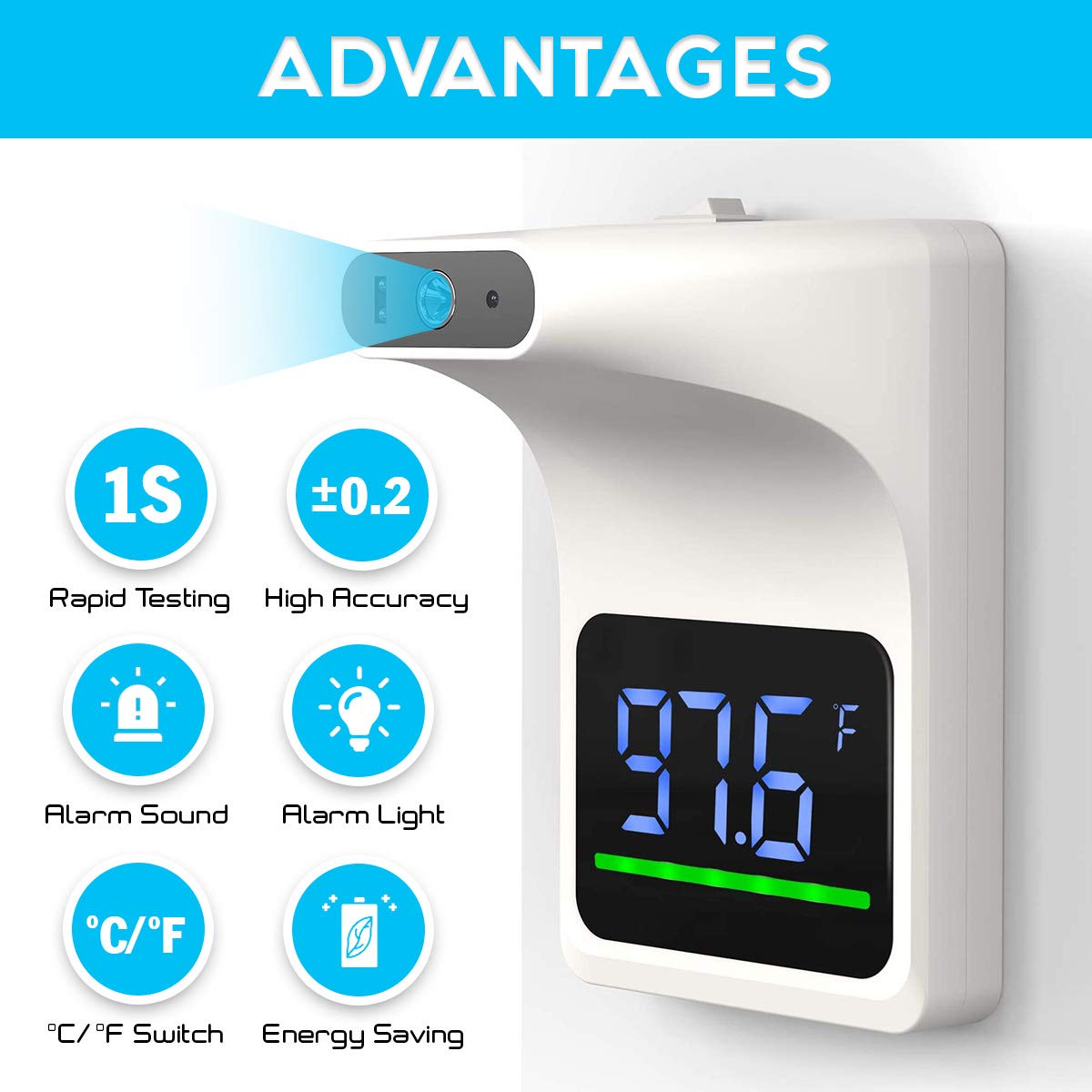 Touchless Digital Infrared Wall Thermometer