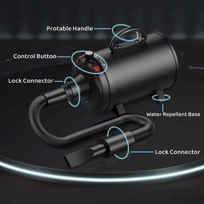 Fast Powerful Pet Hair Dryer Blaster