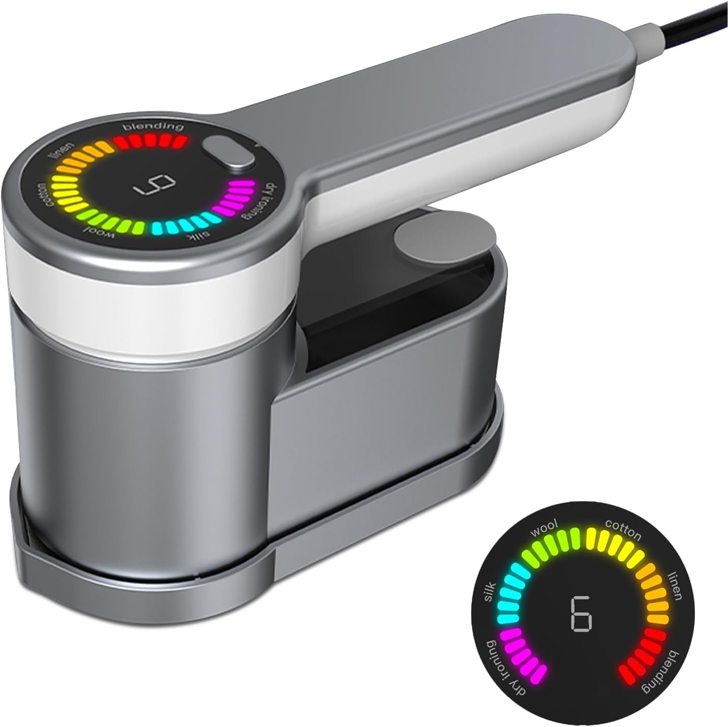 Compact 1200W Travel Steamer Iron with 6 Settings - Pexav