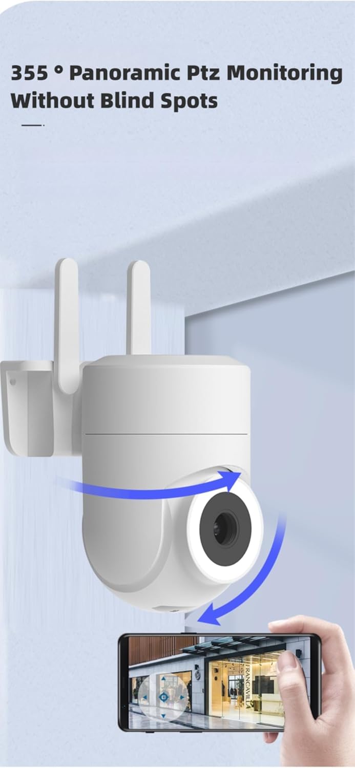 Wireless Home Security Camera 2K Wide Angle Night View