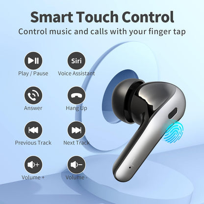 Compact Bluetooth Earbuds With Portable Charger