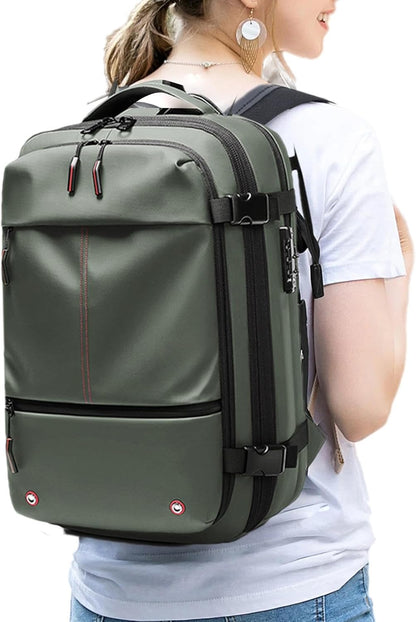 Waterproof Expandable 60L Travel Backpack with Laptop Sleeve - Pexav