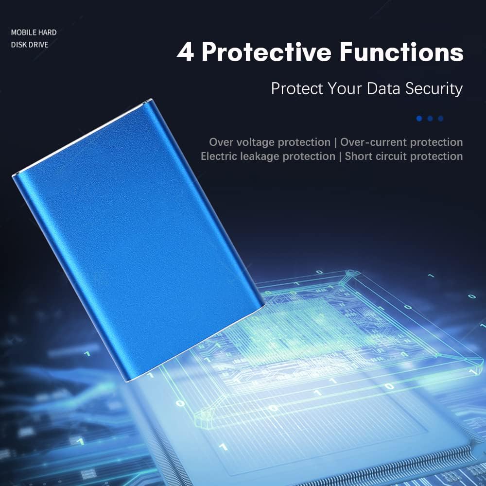 Compact 1TB USB 3.0 External Hard Drive with Fast Data Transfer
