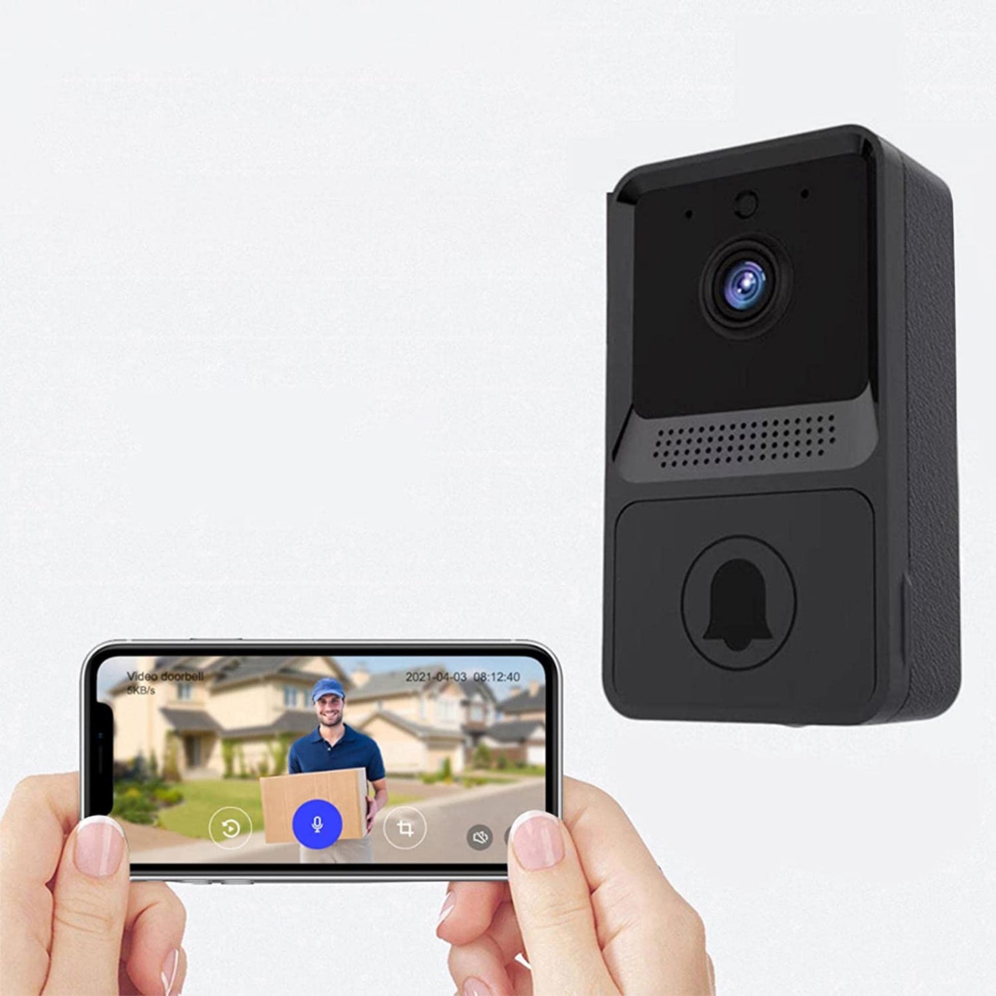 Wireless Smart Video Doorbell Security Camera System