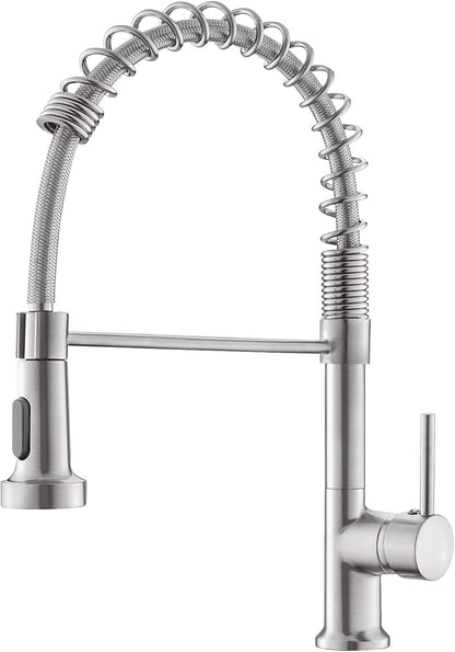 Stainless Steel Kitchen Faucet With Pull Out Sprayer