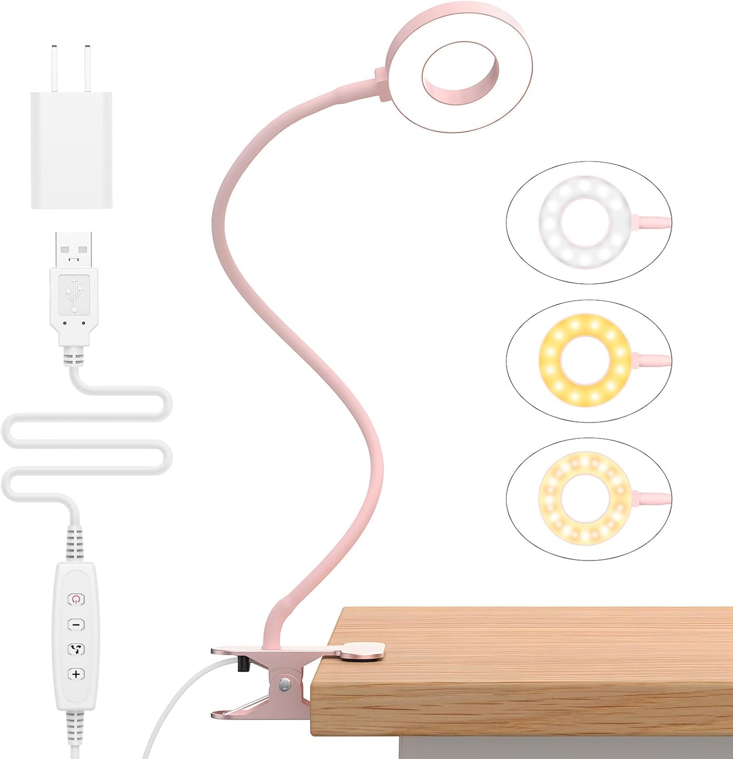 Bright Adjustable LED Office Lamp with Flexible Arm