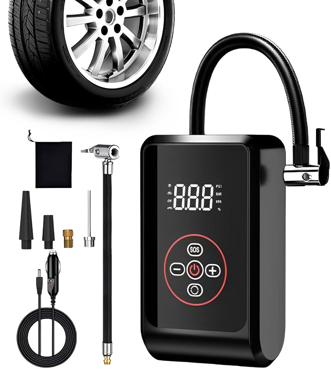 Compact Car Air Pump Compressor - Pexav