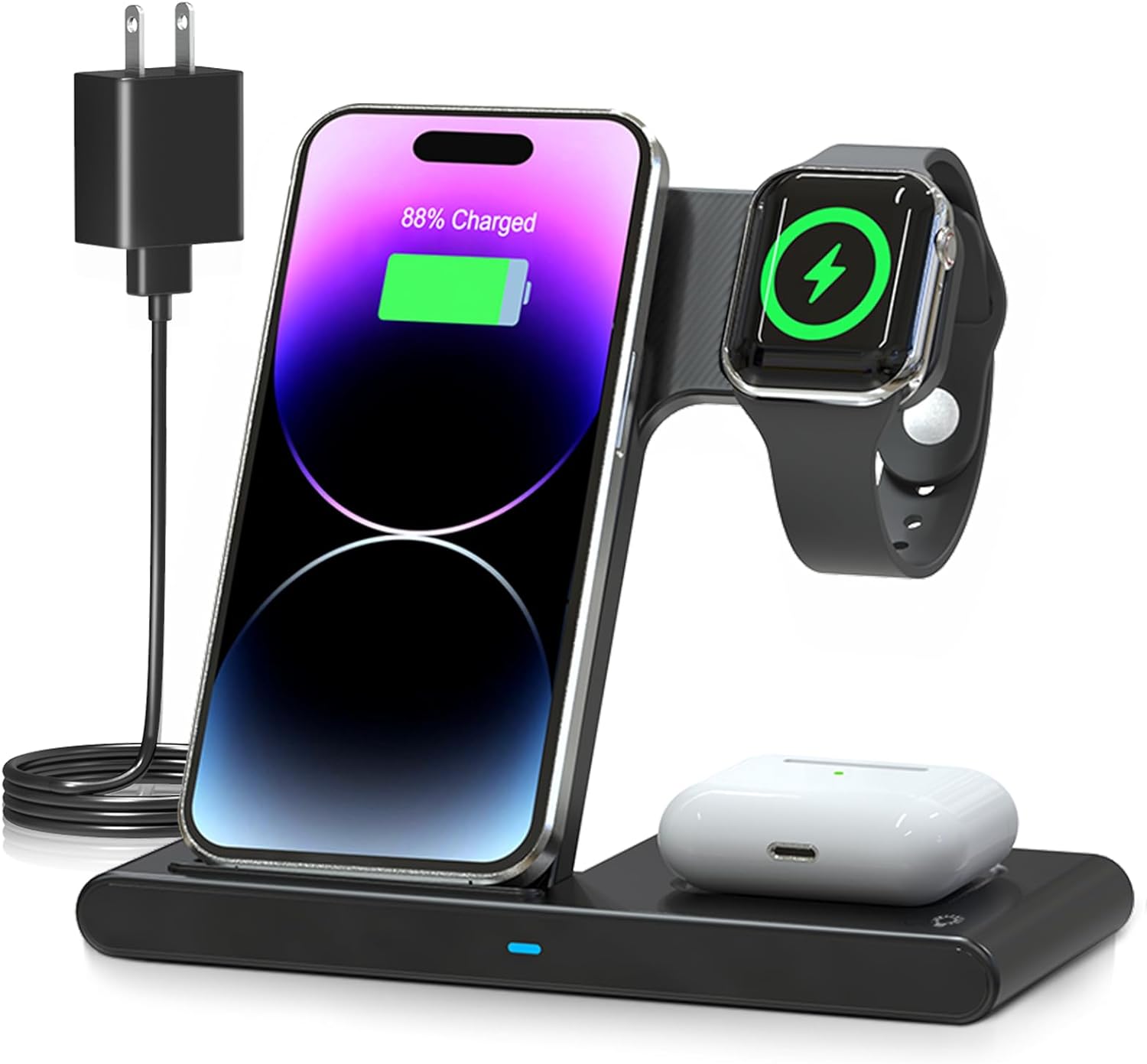 Compact 3 in 1 Fast Charging Station for iPhone - Pexav