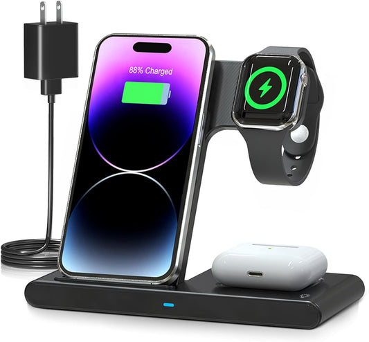 Compact 3 in 1 Fast Charging Station for iPhone - Pexav