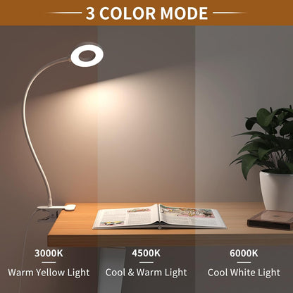 Bright Adjustable LED Office Lamp with Flexible Arm