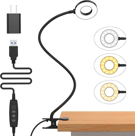 Bright Adjustable LED Office Lamp with Flexible Arm - Pexav