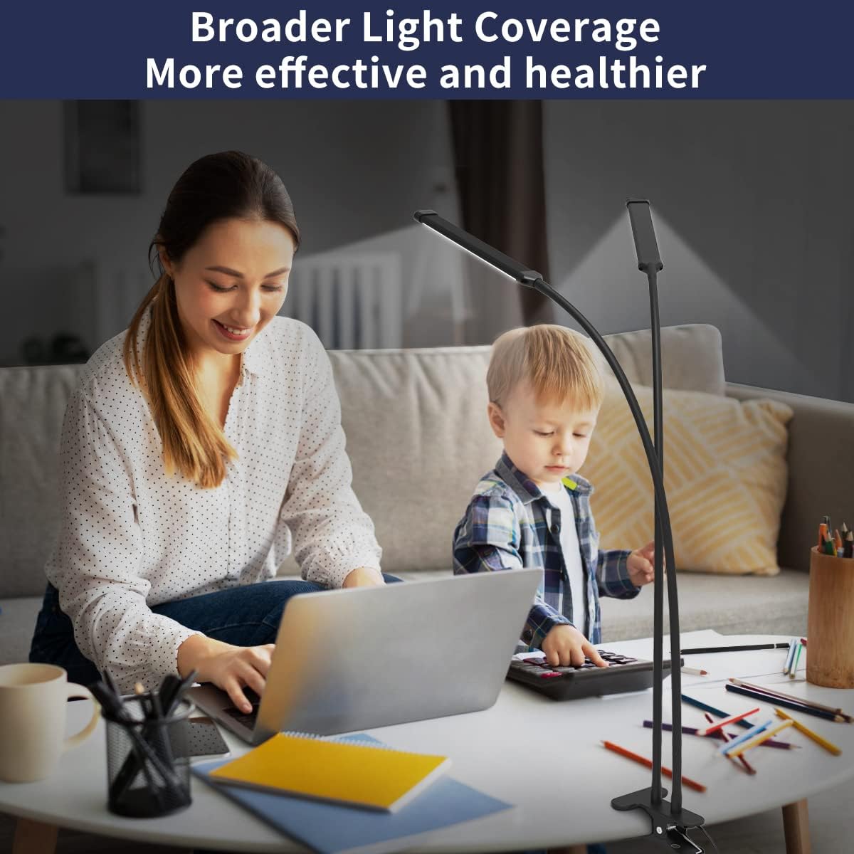 Flexible LED Desk Clamp Light with Adjustable Arm