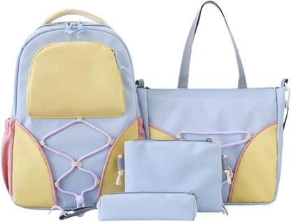 Big Kids Backpack Set with Pencil Case & Lunch Bag - Pexav