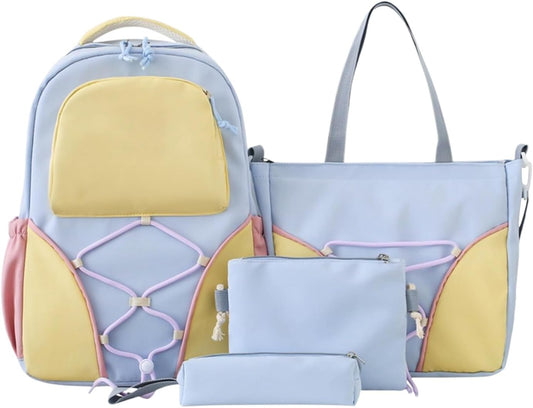 Big Kids Backpack Set with Pencil Case & Lunch Bag - Pexav