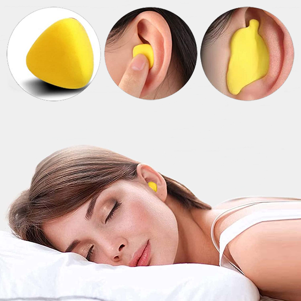 Comfortable Silicone Sleep Earplugs - Reusable Noise Reduction - Pexav