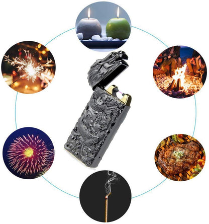 Windproof Electronic Arc Lighter for Camping