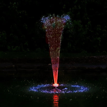 Colorful Solar Powered Floating Water Fountain Light
