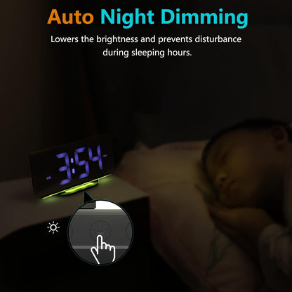 Large Display Digital Calendar Clock with Alarm Reminders