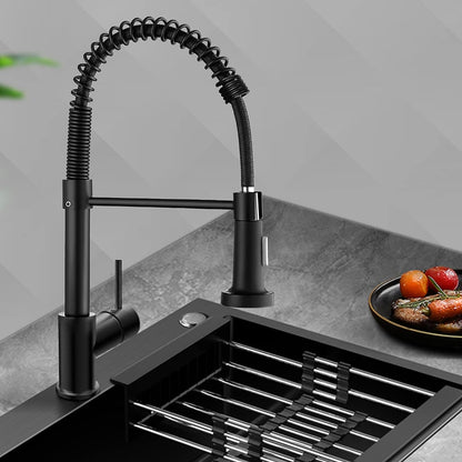 Stainless Steel Kitchen Faucet With Pull Out Sprayer