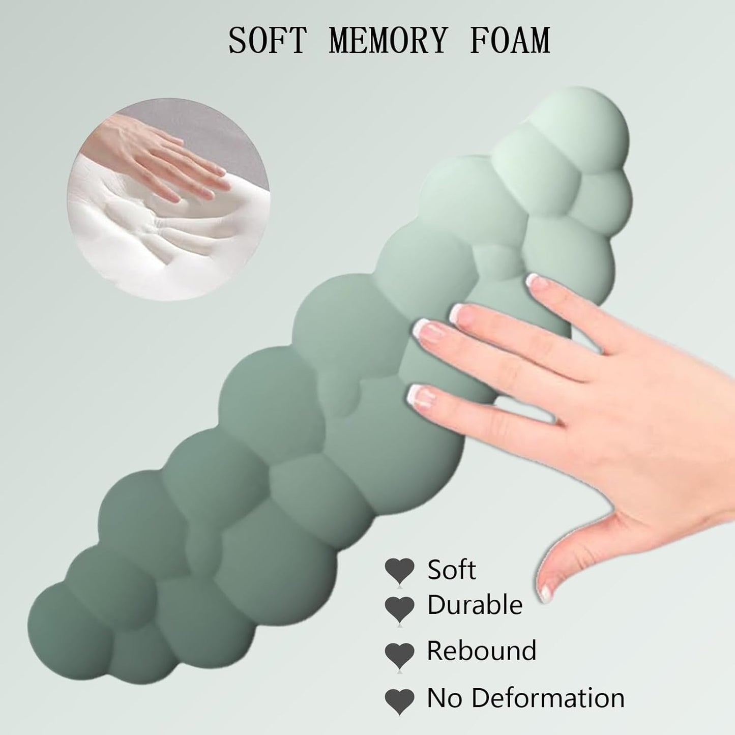 Comfortable Ergonomic Wrist Rest Set with Mouse Pad