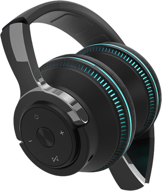Compact Bluetooth Gaming Headset with Color Lights - Pexav