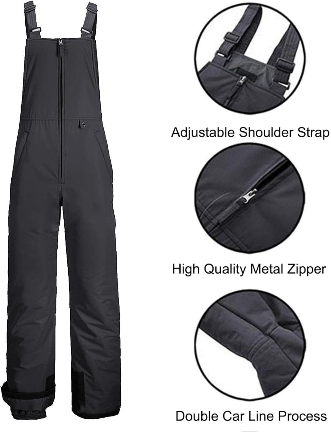 Warm Waterproof Snow Pants Bibs